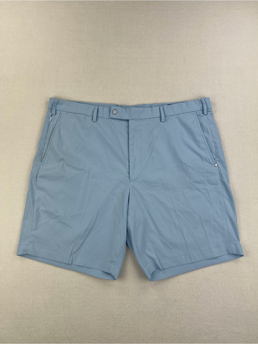 RLX Ralph Lauren Mens Tailored Fit Light Blue Golf Shorts 9” Inseam Size 40